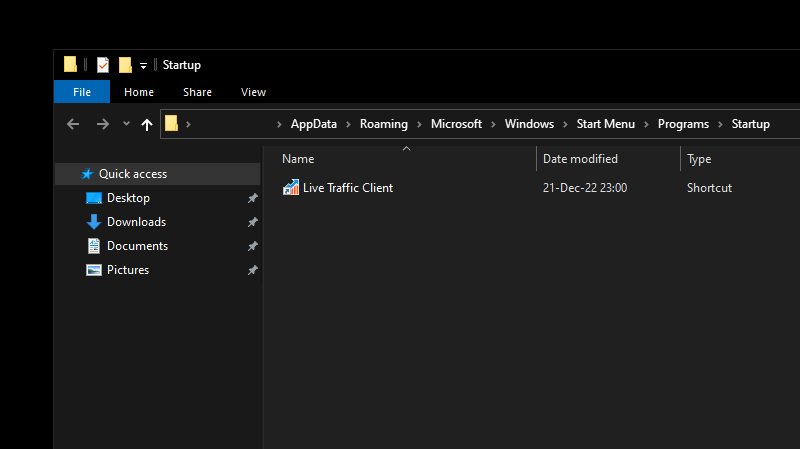 Add a program to run automatically with the system.